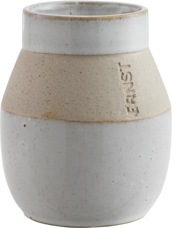 Stengods vas 10 cm