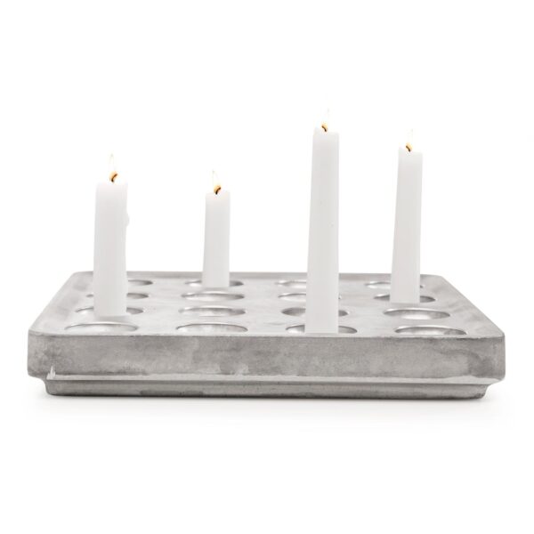 Stumpastake aluminium 16 ljus
