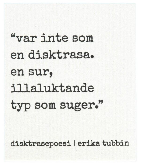 Disktrasa "Inte som en disktrasa"