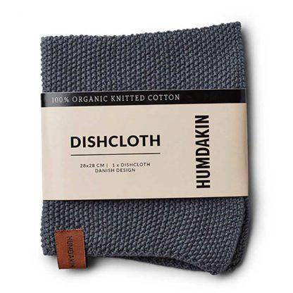 Knitted dishcloth Dark ash