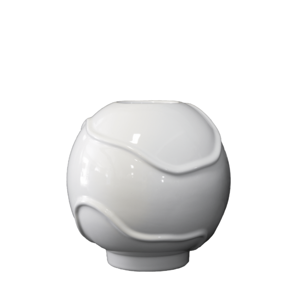 FORM Vas Small shiny white