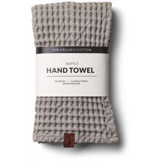 Våfflad Handduk - Stone