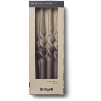 Twisted candles 4-pack