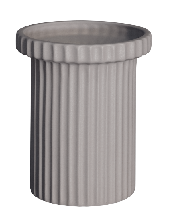 Stripe pot Small kruka - Sandy mole