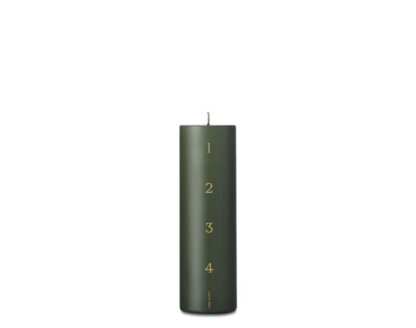 Adventsljus Green solid