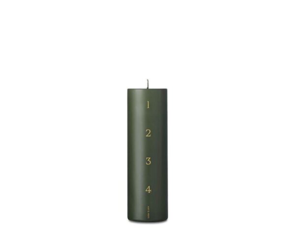 Adventsljus Green solid