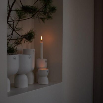 Post tealight - White